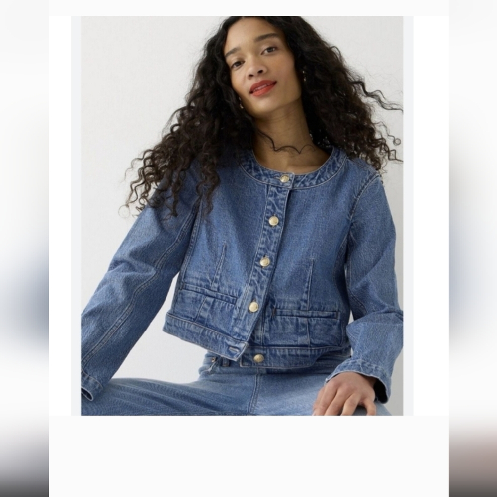 J.Crew Louisa Lady Denim Jean Jacket Size 6